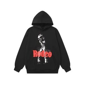 Rodeo Black and Red Graphic Hoodie